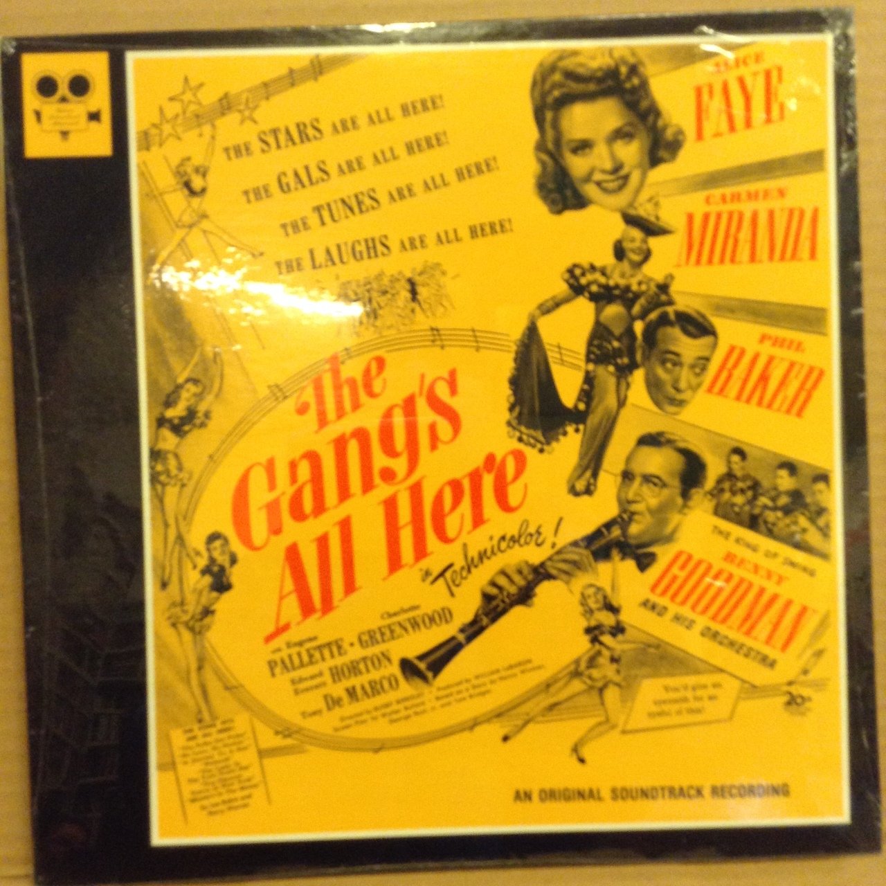 THE GANG'S ALL HERE SOUNDTRACK ALICE FAYE, CARMEN MIRANDA BENNY GOODMAN 1976 DÖNEM BASKI SIFIR PLAK
