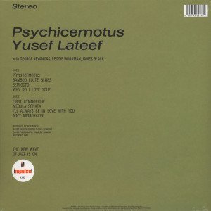 YUSEF LATEEF – PSYCHICEMOTUS (1965) LP SIFIR PLAK