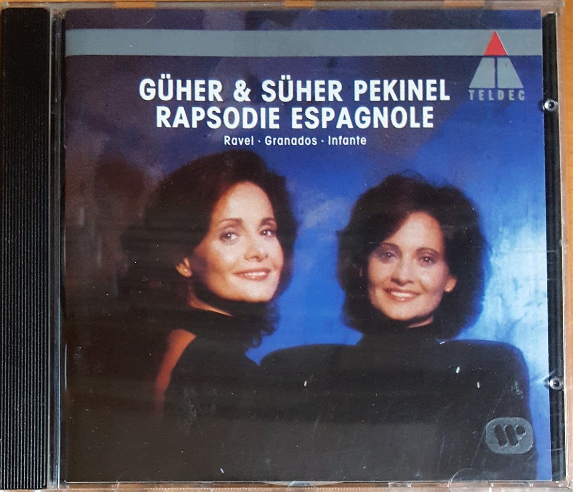 GÜHER & SÜHER PEKİNEL - RHAPSODIE ESPAGNOLE / RAVEL, GRANADOS, INFANTE (1990) TELDEC CD 2.EL