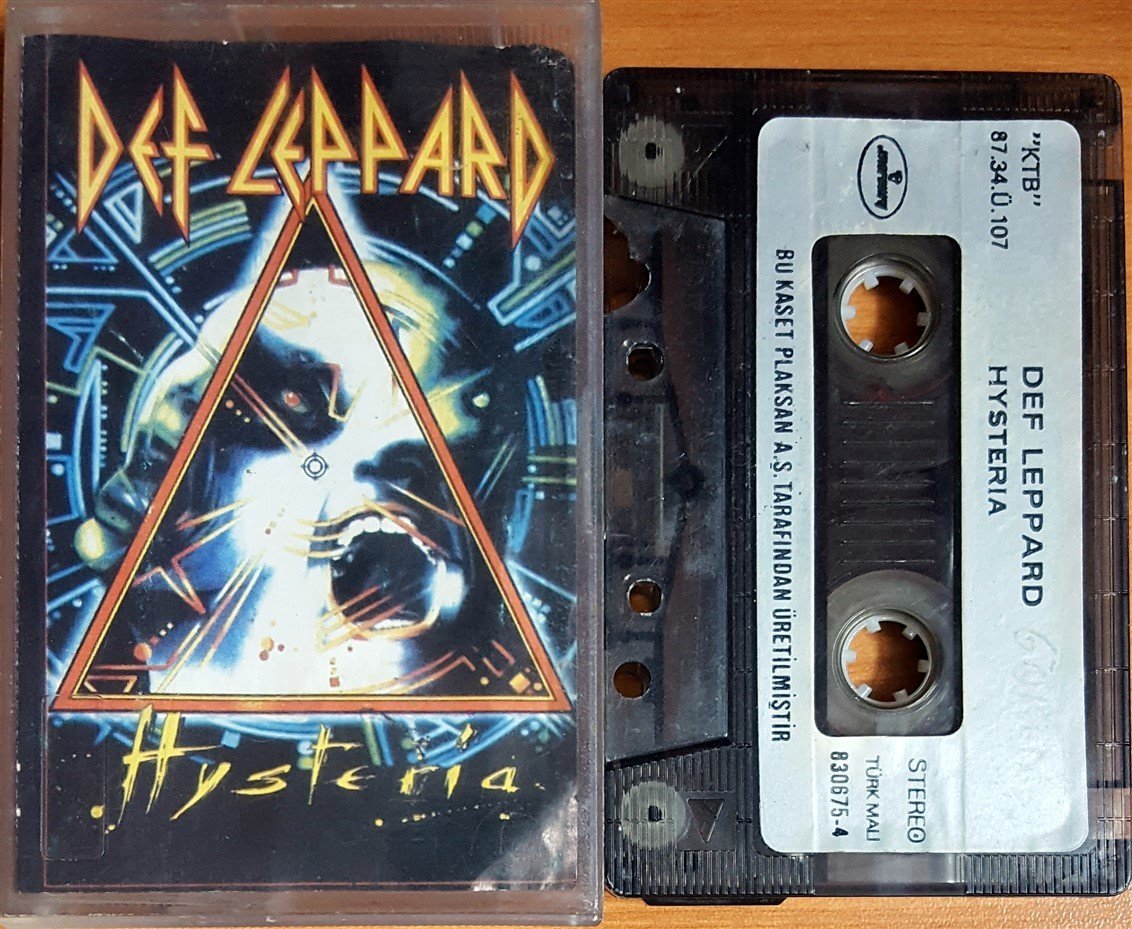 DEF LEPPARD - HYSTERIA (1987) PLAKSAN KASET 2.EL