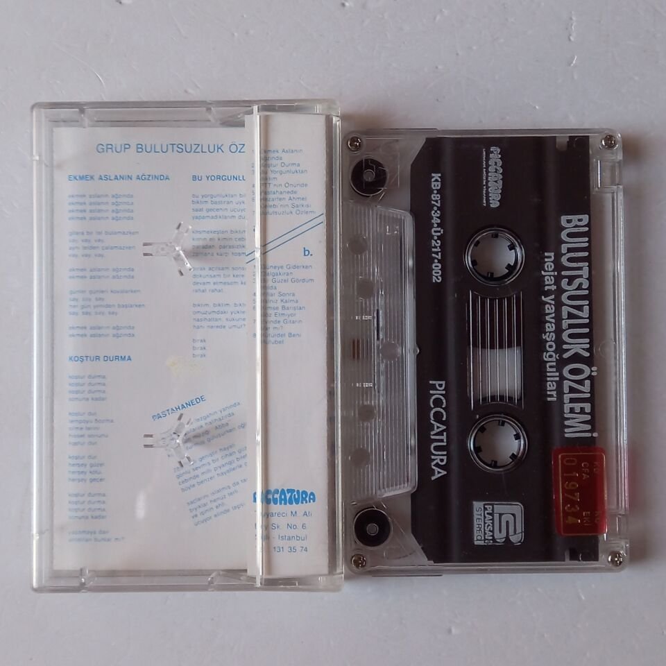 BULUTSUZLUK ÖZLEMİ - BULUTSUZLUK ÖZLEMİ (1987) - PICCATURA KASET 2.EL