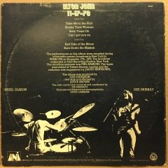 ELTON JOHN - 11-17-70 1971 2.EL PLAK