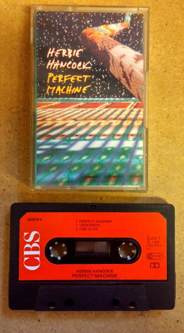 HERBIE HANCOCK - PERFECT MACHINE CASSETTE 1988 MADE IN ENGLAND ''USED''