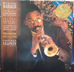TOMASI: CONCERTO FOR TRUMPET, JOLIVET: CONCERTO NO.2 FOR TRUMPET, WYNTON MARSALIS, ESA-PEKKA SALONEN (1986) - PLAK 2.EL