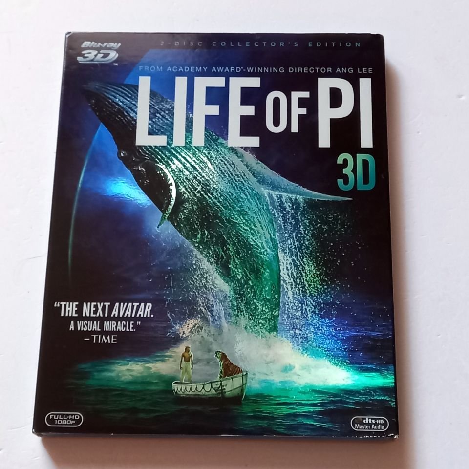 LIFE OF PI / Pİ'NİN YAŞAMI - SURAJ SHARMA, IRRFAN KHAN - YÖN.: ANG LEE - BLU-RAY 3D+ 2D SLIPCOVER COLLECTOR'S EDITION REGION B 2.EL