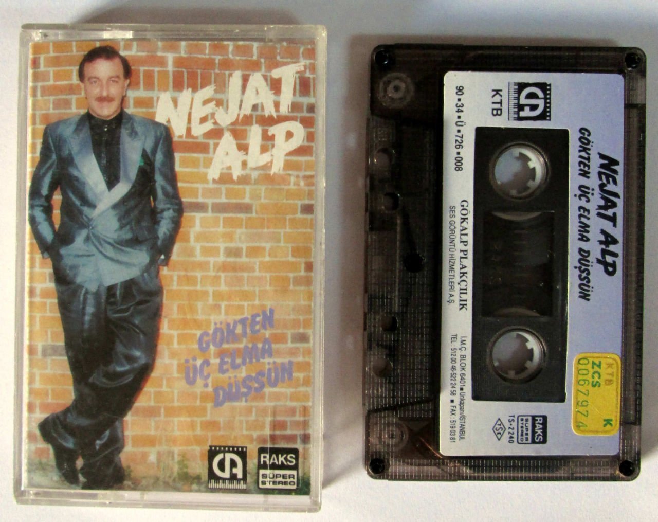 NEJAT ALP - GÖKTEN ÜÇ ELMA DÜŞSÜN 2.EL KASET