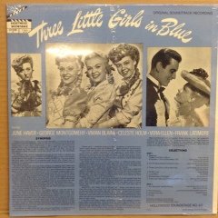 THREE LITTLE GIRLS IN BLUE SOUNDTRACK JUNE HAVER, VERA ELLEN, GEORGE MONTGOMERY DÖNEM BASKI SIFIR PLAK