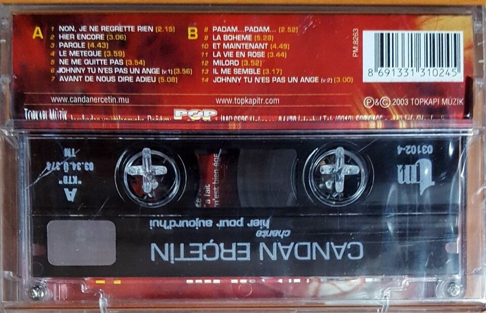 CANDAN ERÇETİN - CHANTE / HIER POUR AUJOURD'HUI (1993) - KASET SIFIR