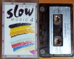 THE BEST OF SLOW MUSIC 4 / COMMODORES, PATRICIA KAAS, DAVID HALLYDAY, GIANNA NANNINI (1989) PLAKSAN KASET 2.EL