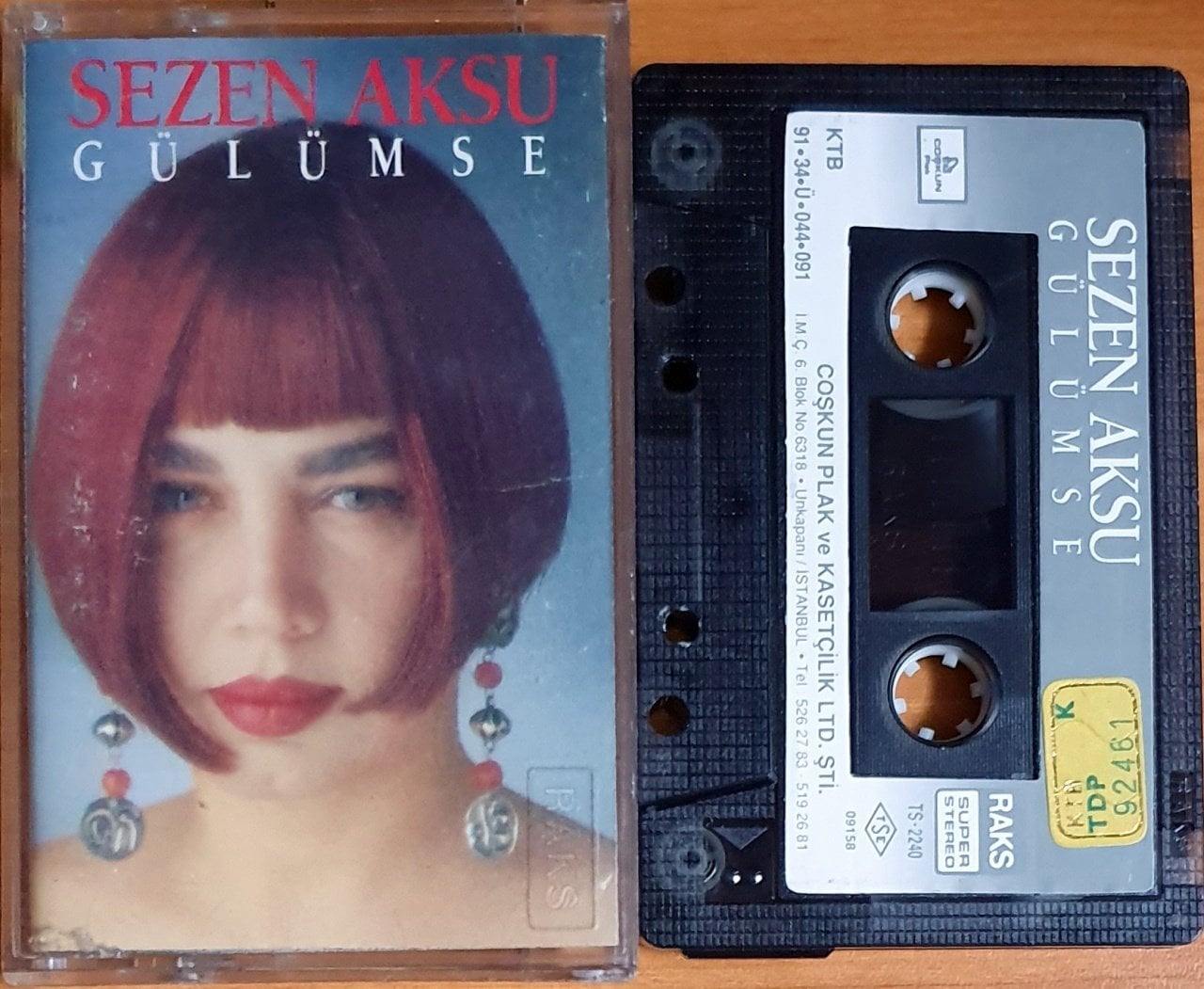 SEZEN AKSU - GÜLÜMSE (1991) - KASET COŞKUN 2.EL