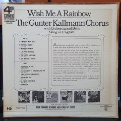 THE GUNTER KALLMANN CHORUS - WISH ME A RAINBOW (1966) - LP 2.EL PLAK