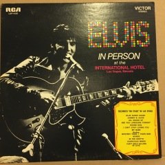 ELVIS PRESLEY - ELVIS IN PERSON AT THE INTERNATIONAL HOTEL (1970) 1976 REISSUE 2.EL PLAK