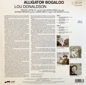 LOU DONALDSON – ALLIGATOR BOGALOO (1967) - LP 180GR 2019 EDITION SIFIR PLAK