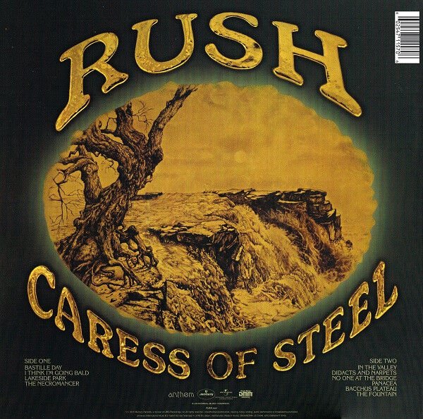 RUSH - CARESS OF STEEL (1975) - LP 180GR 2015 EDITION SIFIR PLAK
