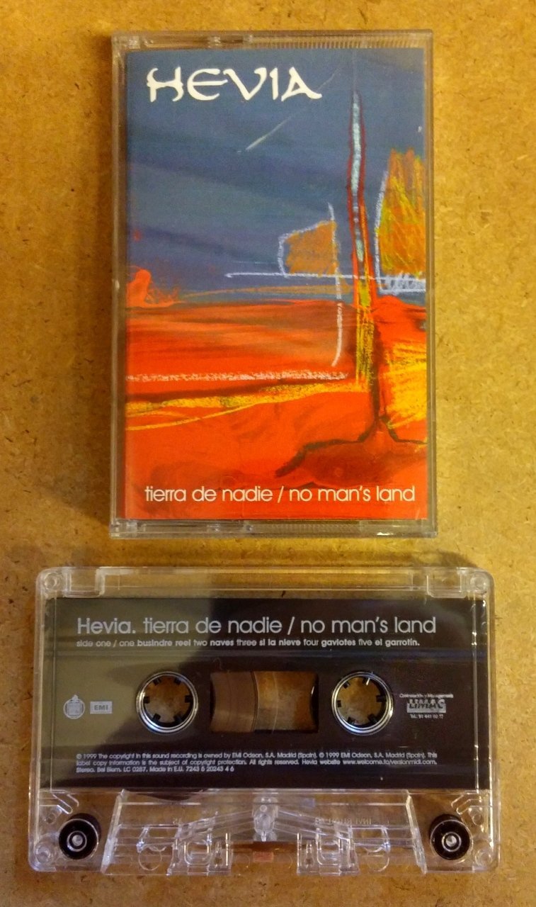 HEVIA - TIERRA DE NADIE / NO MAN'S LAND CASSETTE 1999 MADE IN EU ''USED''