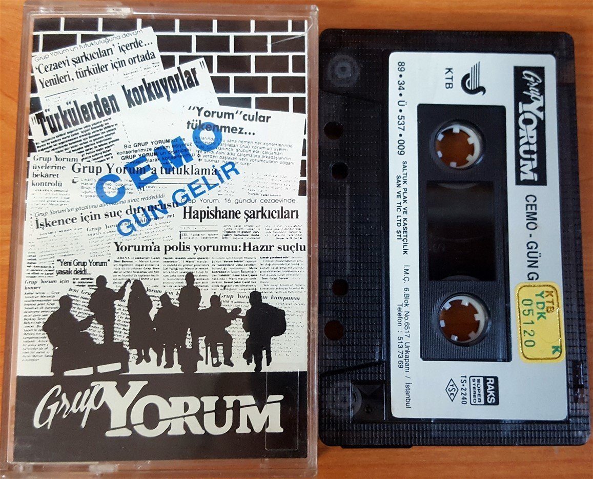 GRUP YORUM - CEMO / GÜN GELİR (1989) - KASET SALTUK 2.EL
