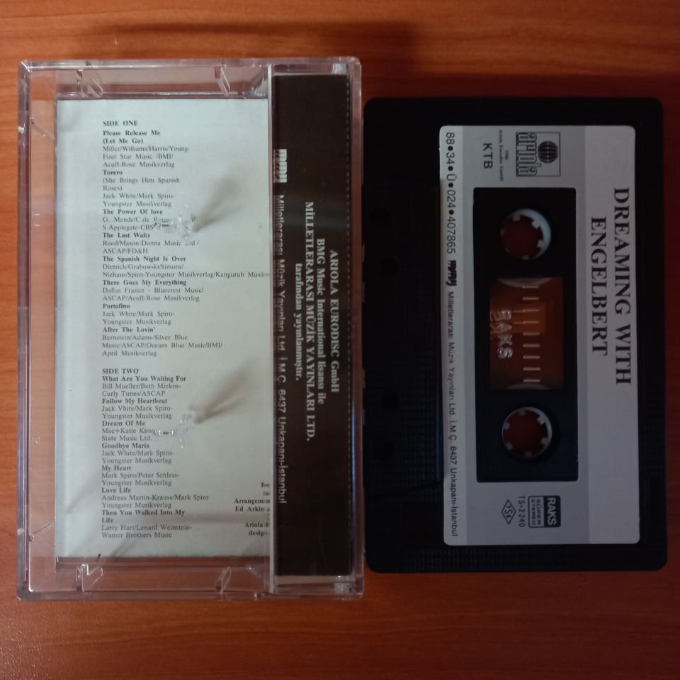 ENGELBERT HUMPERDINCK - DREAMING WITH ENGELBERT (1988) - KASET 2.EL