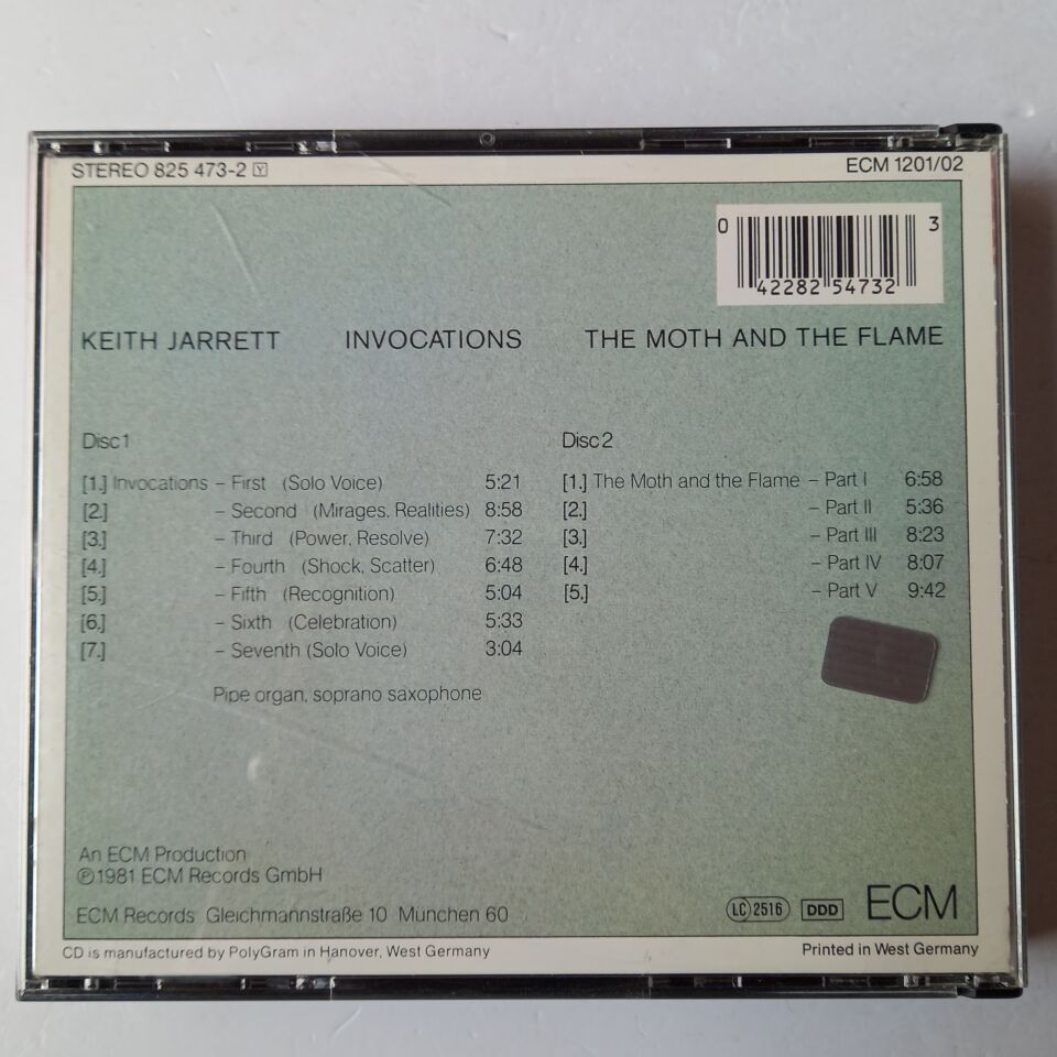 KEITH JARRETT – INVOCATIONS / THE MOTH AND THE FLAME (1981) - 2CD REISSUE 2.EL