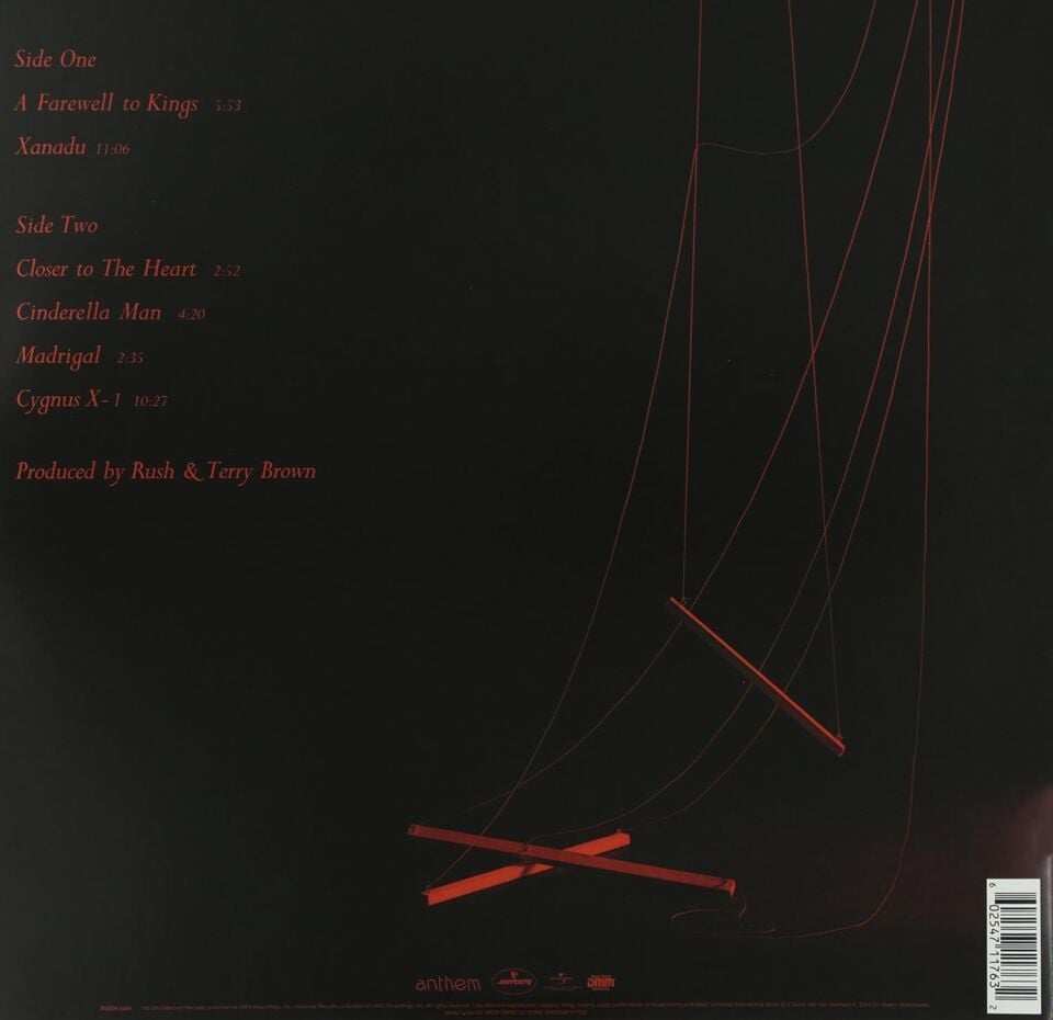 RUSH - A FAREWELL TO KINGS (1977) - LP 180GR 2025 EDITION SIFIR PLAK