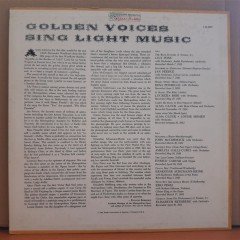 GOLDEN VOICES SING LIGHT MUSIC (1962) - LP 2.EL PLAK