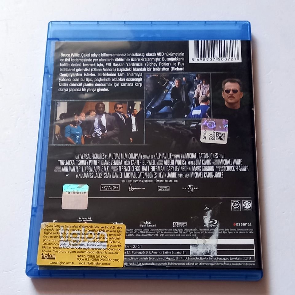 ÇAKAL / THE JACKAL - BRUCE WILLIS, RICHARD GERE - YÖN.: MICHAEL CATON-JONES - BLU-RAY 2.EL