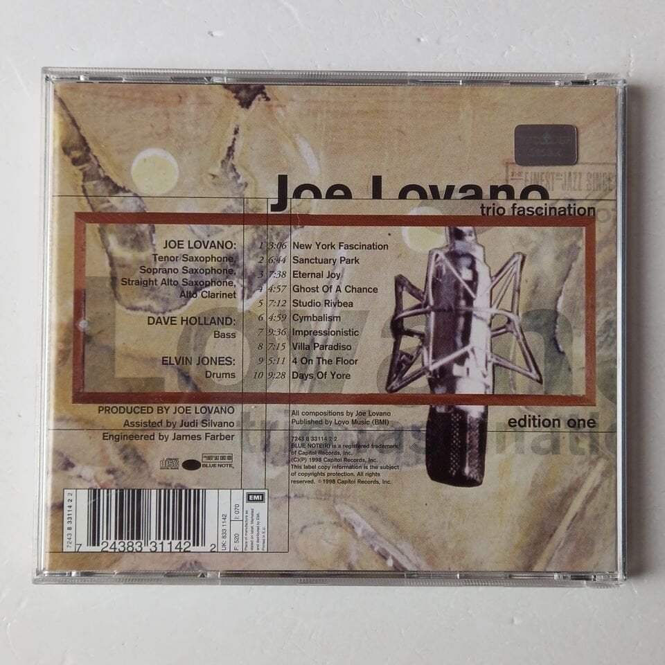 JOE LOVANO – TRIO FASCINATION EDITION ONE (1998) - CD 2.EL