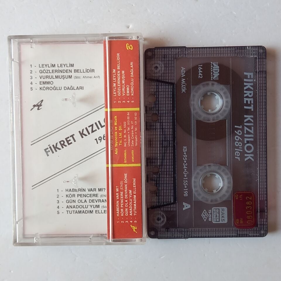 FİKRET KIZILOK - 1968'LER (1995) - KASET 2.EL