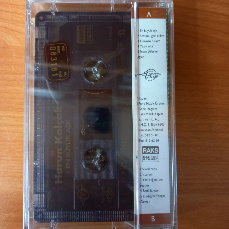 HARUN KOLÇAK - EN BÜYÜK AŞK (1993) - KASET SIFIR