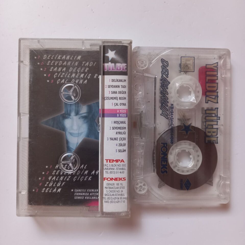 YILDIZ TİLBE - DELİKANLIM (1994) - KASET 2.EL