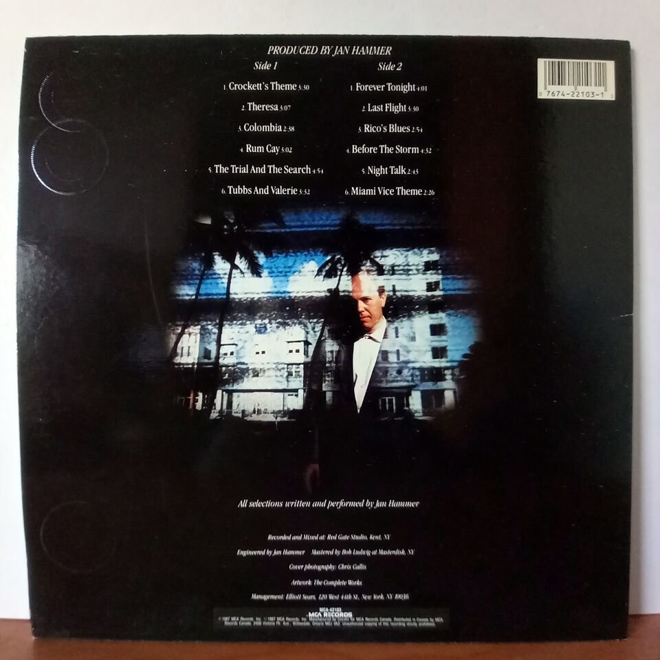 JAN HAMMER – ESCAPE FROM TELEVISION (1987) - LP 2.EL PLAK