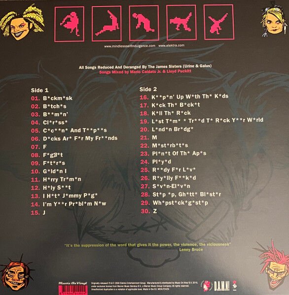 MINDLESS SELF INDULGENCE - FRANKENSTEIN GIRLS WILL SEEM STRANGELY SEXY (2000) - LP 180GR 2019 EDITION SIFIR PLAK