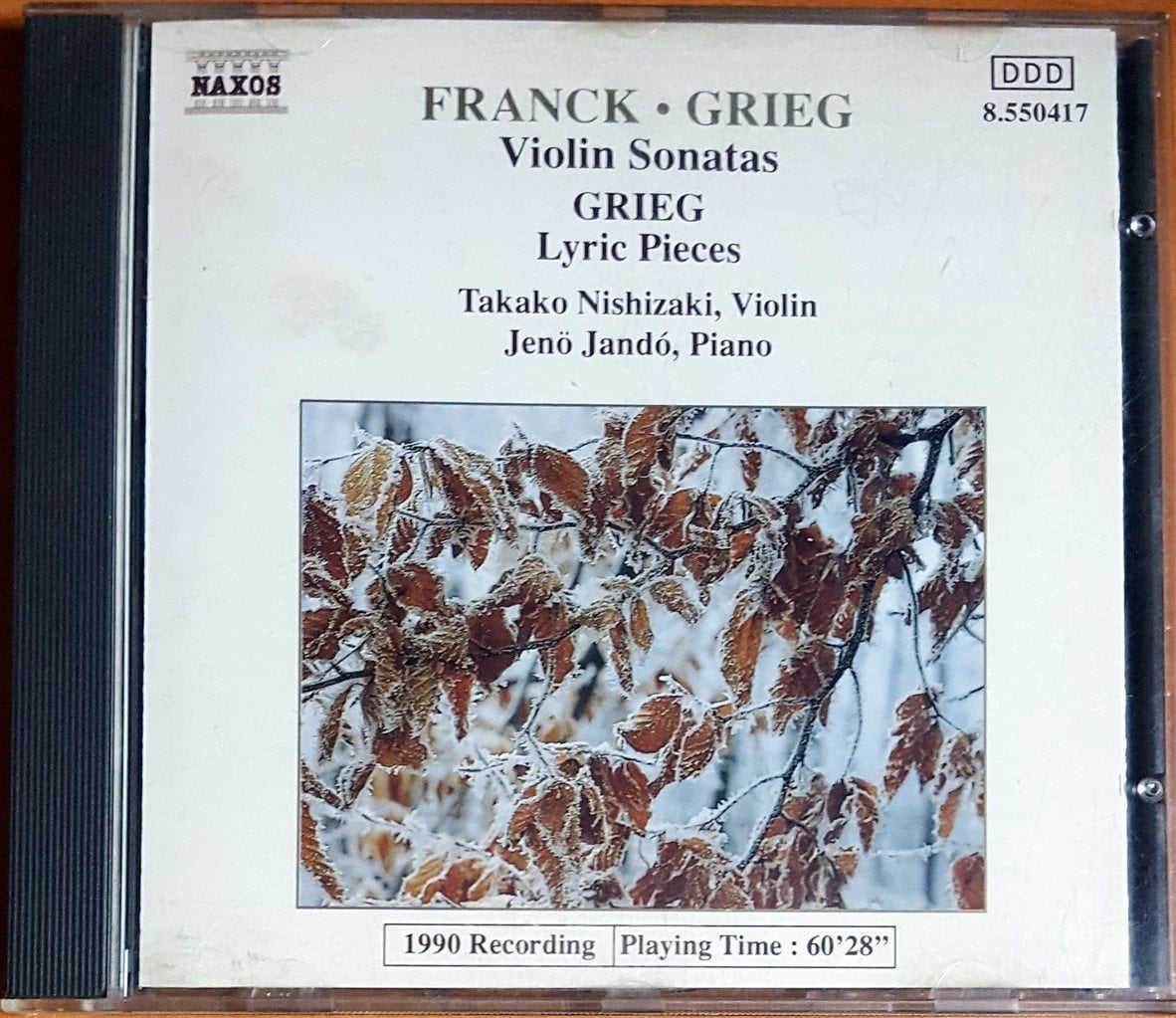 FRANCK / GRIEG - VIOLIN SONATAS / TAKAKO NISHIZAKI, JENO JANDO (1990) NAXOS CD 2.EL