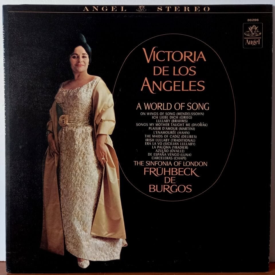 VICTORIA DE LOS ANGELES, THE SINFONIA OF LONDON, FRÜHBECK DE BURGOS – A WORLD OF SONG (1965) - LP 2.EL PLAK
