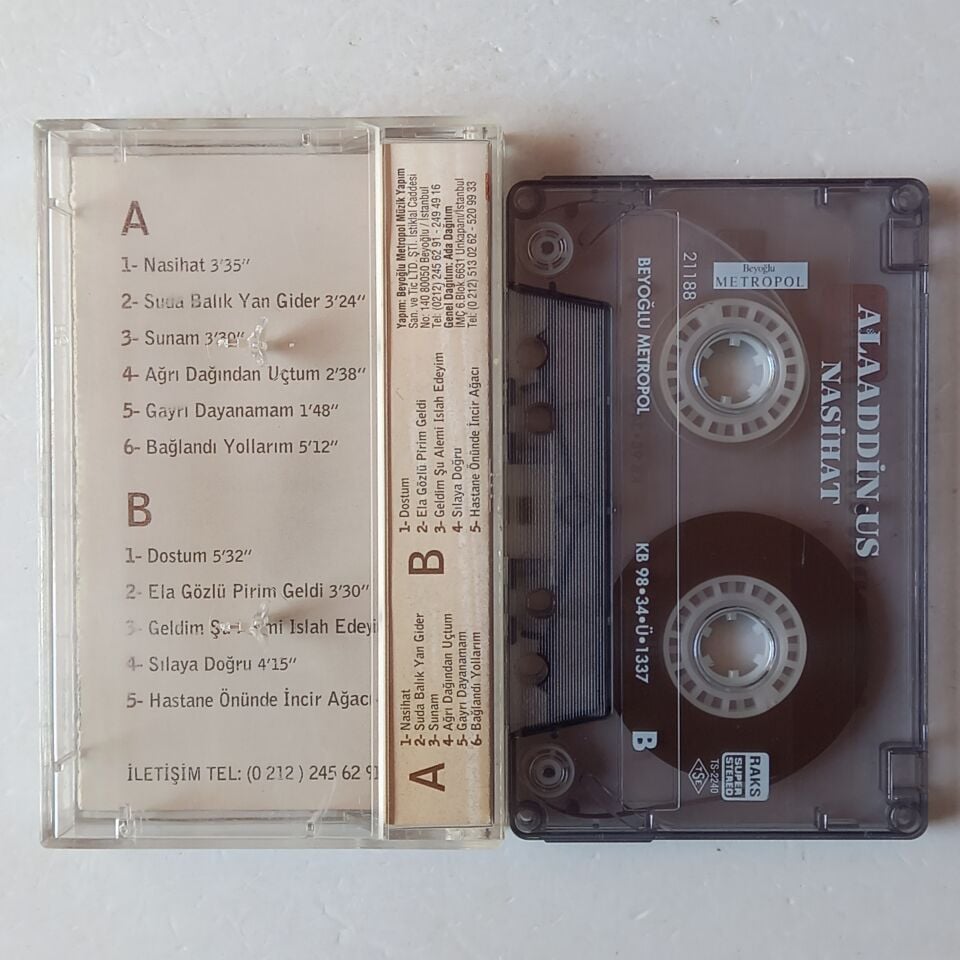 ALAADDİN US - NASİHAT (1998) - KASET 2.EL