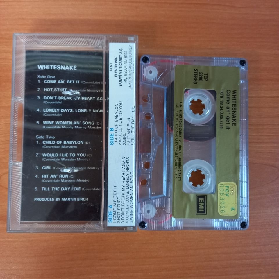 WHITESNAKE - COME AN' GET IT (1988) - KASET 2.EL