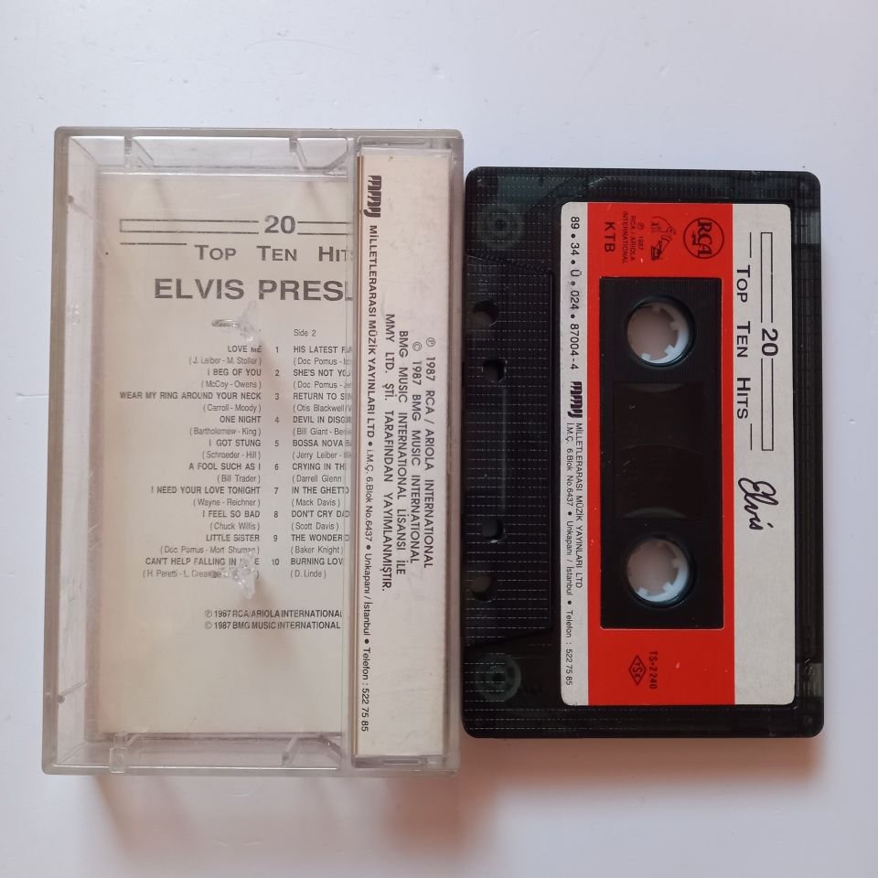 ELVIS PRESLEY - 20 TOP TEN HITS (1989) - KASET 2.EL