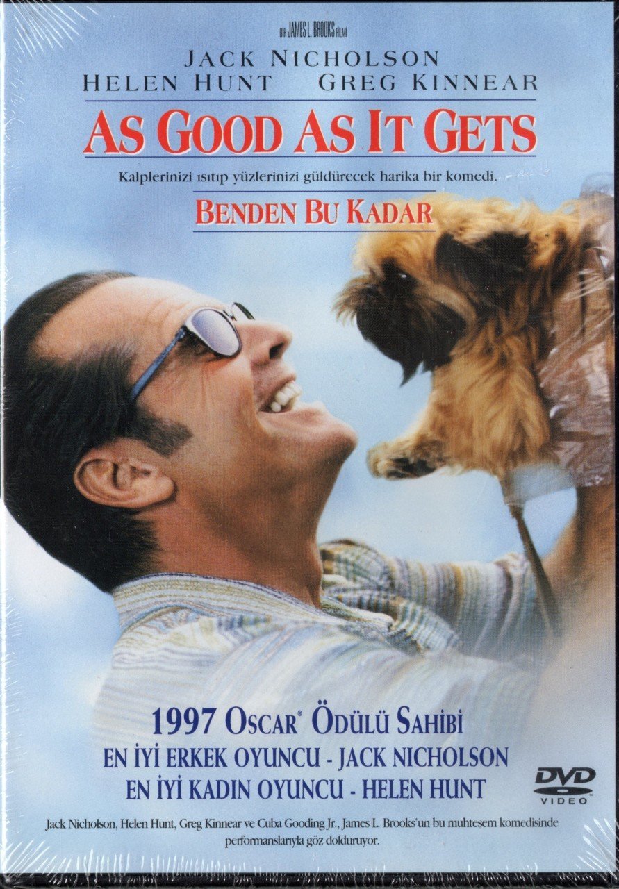 BENDEN BU KADAR - AS GOOD AS IT GETS - JACK NICHOLSON - HELEN HUNT - GREG KINNEAR - DVD SIFIR