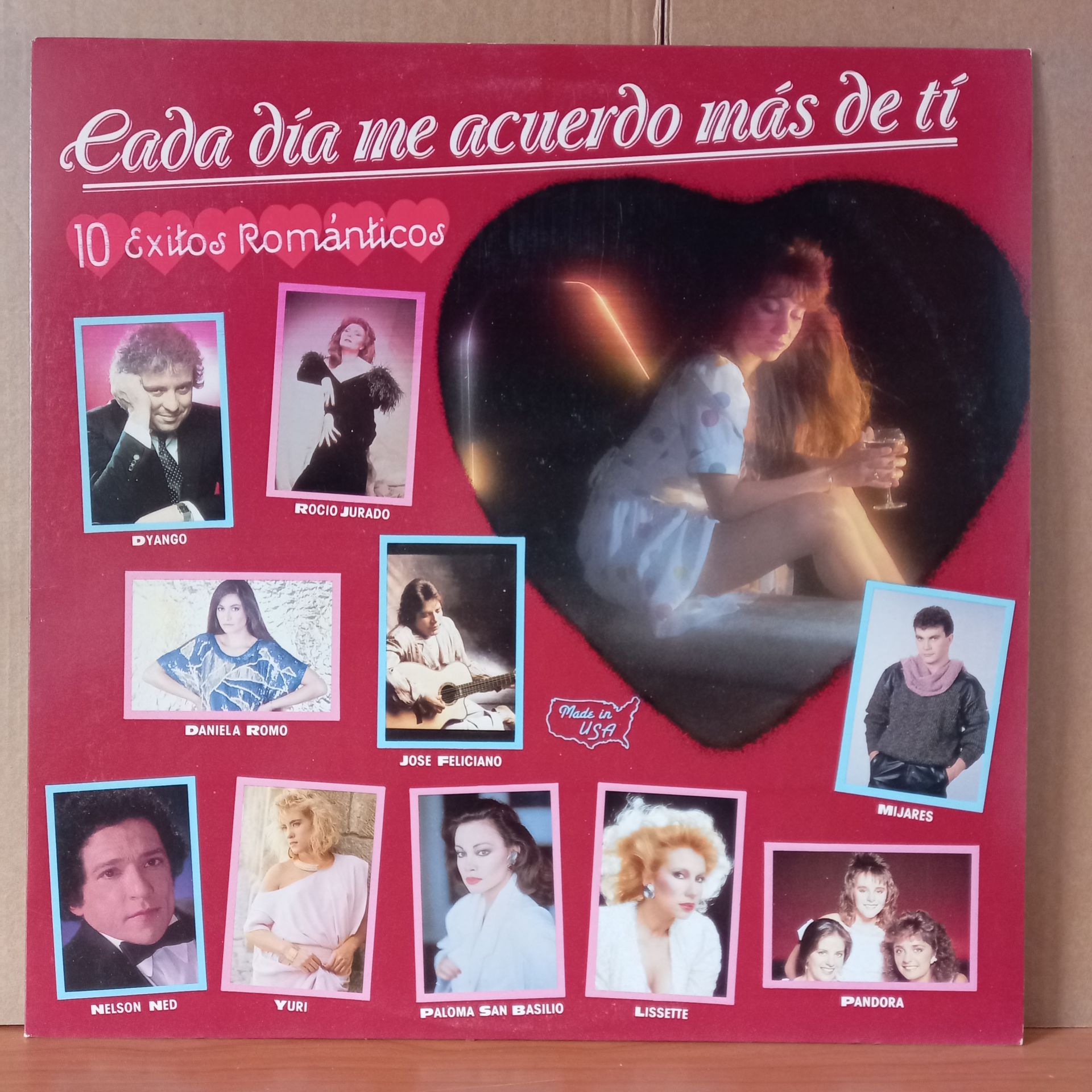 CADA DIA ME ACUERDO MAS DE TI / DYANGO, NELSON NED, MIJARES, JOSE FELLICIANO, YURI, LISSETTE, PANDORA (1987) - LP 2.EL PLAK