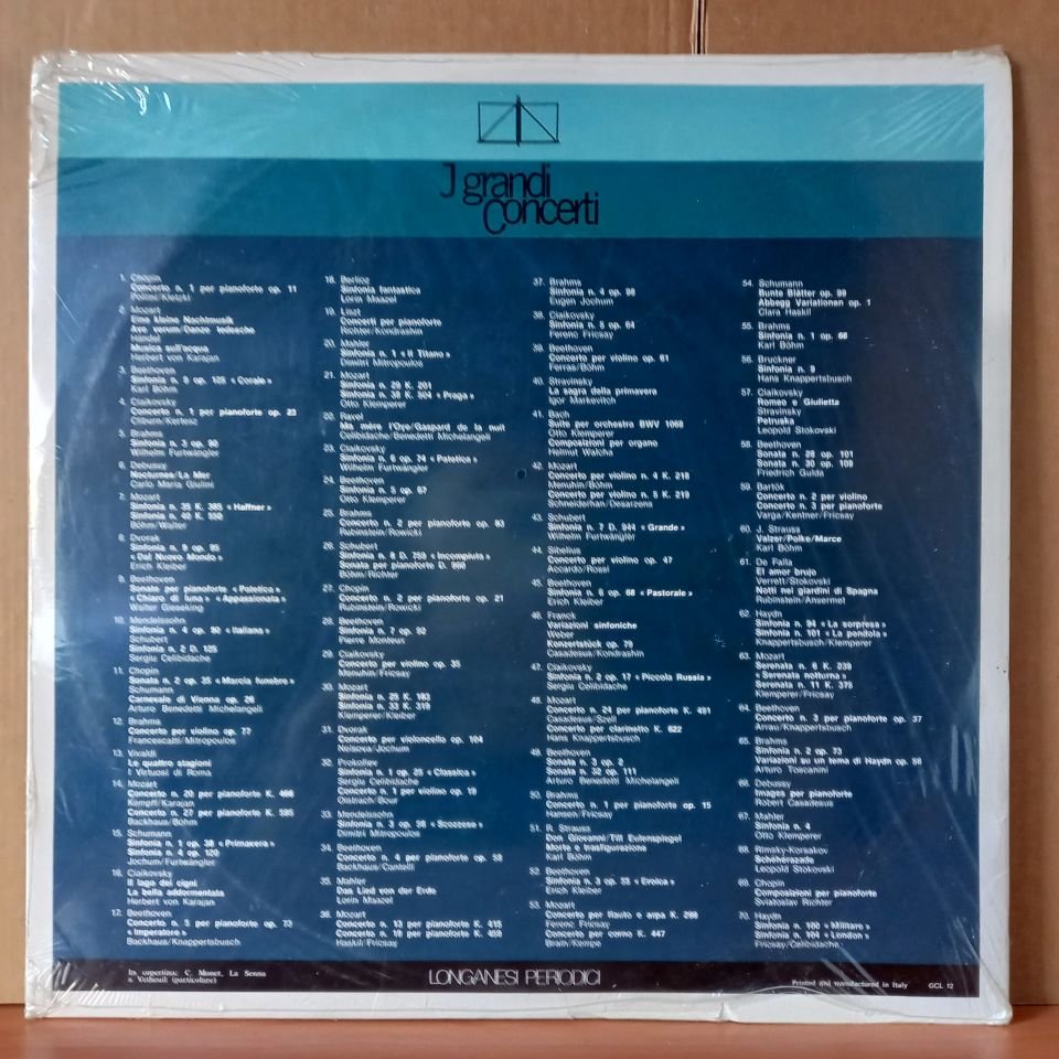 BRAHMS: CONCERTO PER VIOLINO / FRANCESCATTI, MITROPOULOS (1982) - LP DÖNEM BASKISI SIFIR PLAK