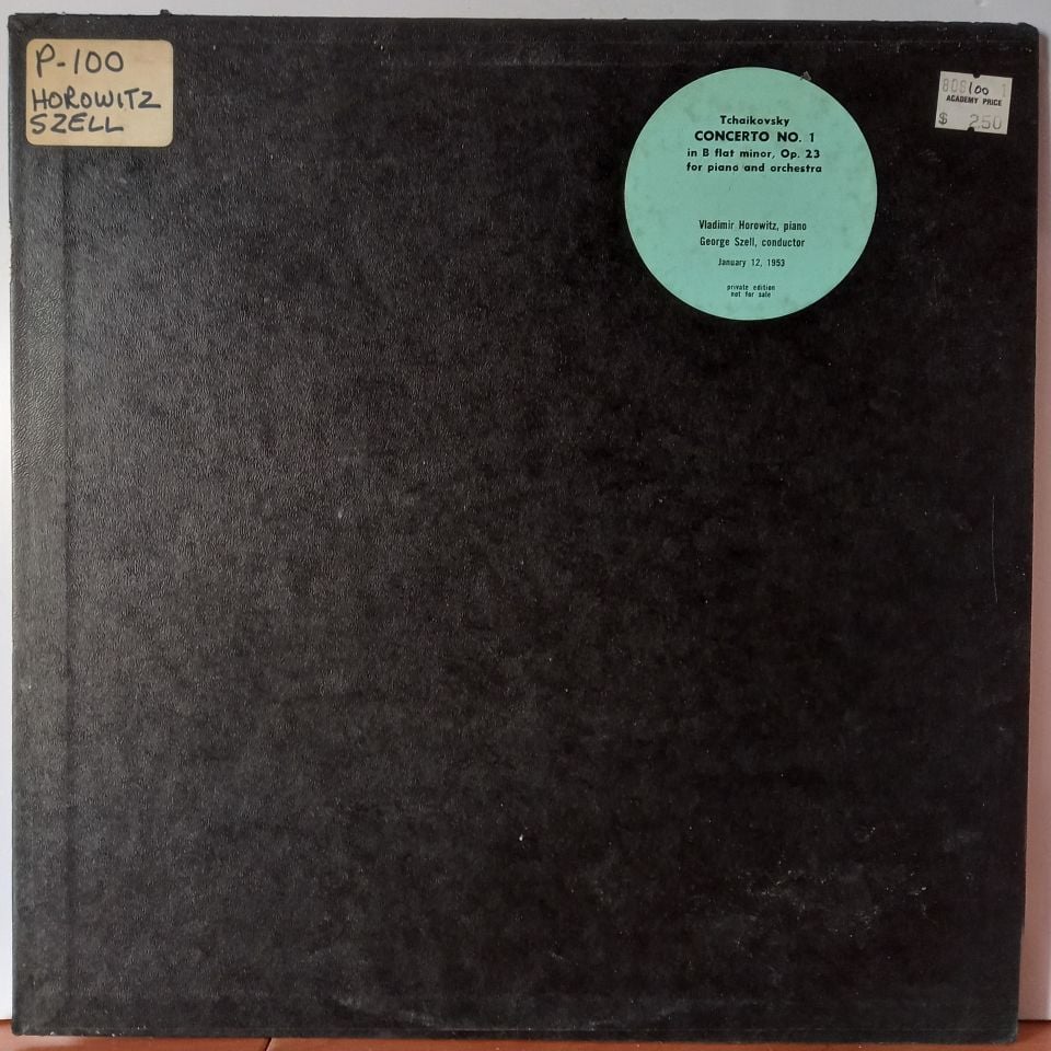 TCHAIKOWSKY / VLADIMIR HOROWITZ, GEORGE SZELL – CONCERTO NO. 1 IN B FLAT MINOR, OP.23 (1953) - LP 2.EL PLAK