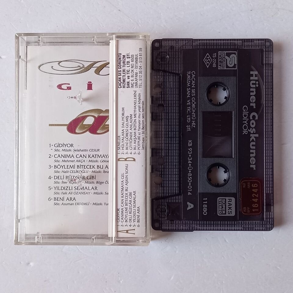 HÜNER COŞKUNER - GİDİYOR (1993) - KASET 2.EL