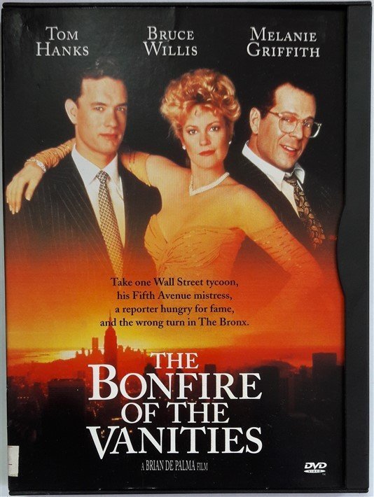THE BONFIRE OF THE VANITIES - TOM HANKS - BRUCE WILLIS - MELANIE GRIFFITH - BRIAN DE PALMA - SNAPCASE DVD 2.EL