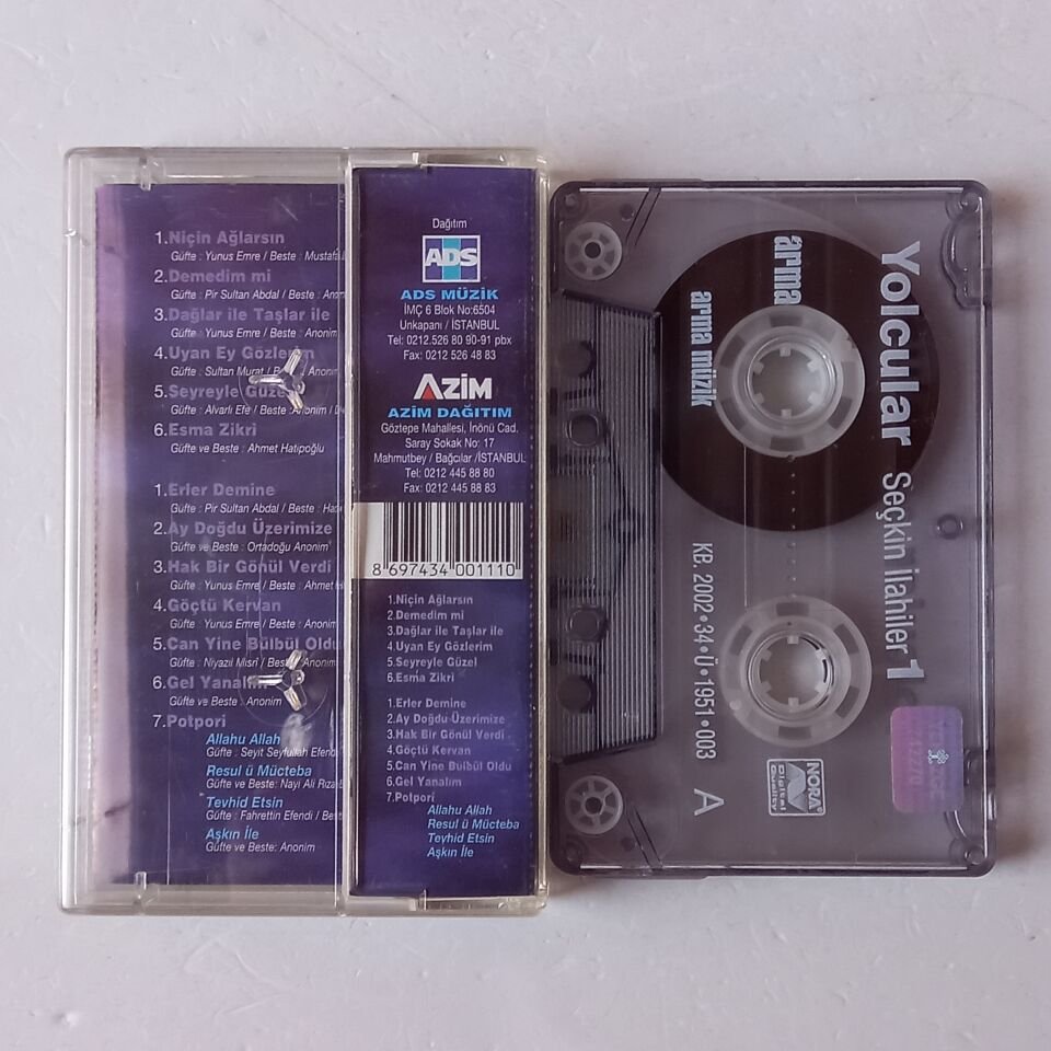 YOLCULAR SEÇKİN İLAHİLER 1 (2002) - KASET 2.EL