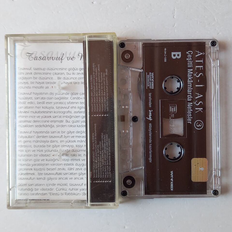TÜRK TASAVVUF MÜZİĞİ KLASİKLERİ 3 / ÇEŞİTLİ MAKAMLARDA NEFESLER (1998) - KASET 2.EL