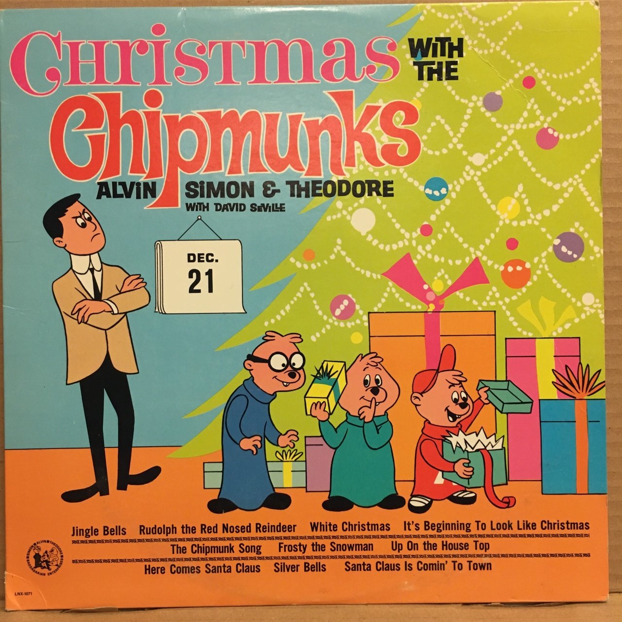 CHRISTMAS WITH THE CHIPMUNKS ALVIN SIMONE & THEODORE 2.EL PLAK