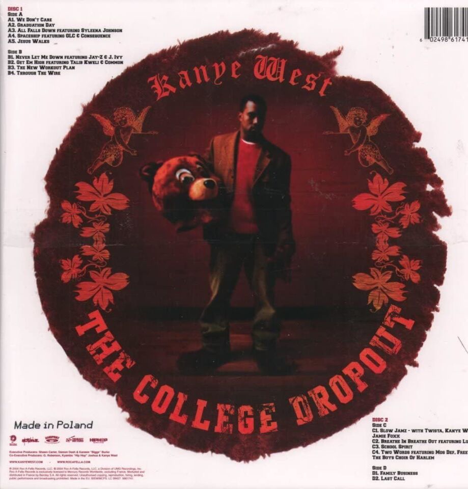 KANYE WEST - THE COLLEGE DROPOUT (2004) - 2LP SIFIR PLAK
