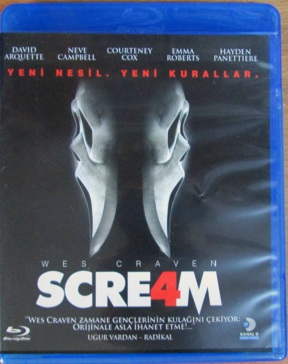 SCREAM 4 - WES CRAVEN - BLU-RAY 2.EL