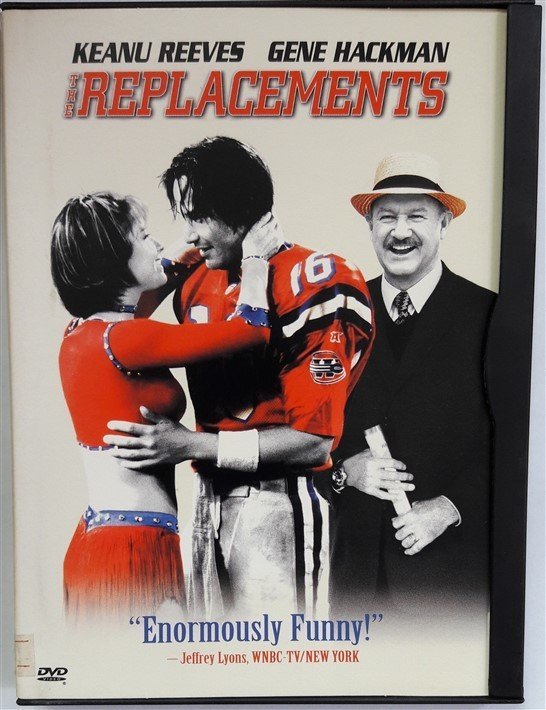 THE REPLACEMENTS - KEANU REEVES - GENE HACKMAN - SNAPCASE DVD 2.EL