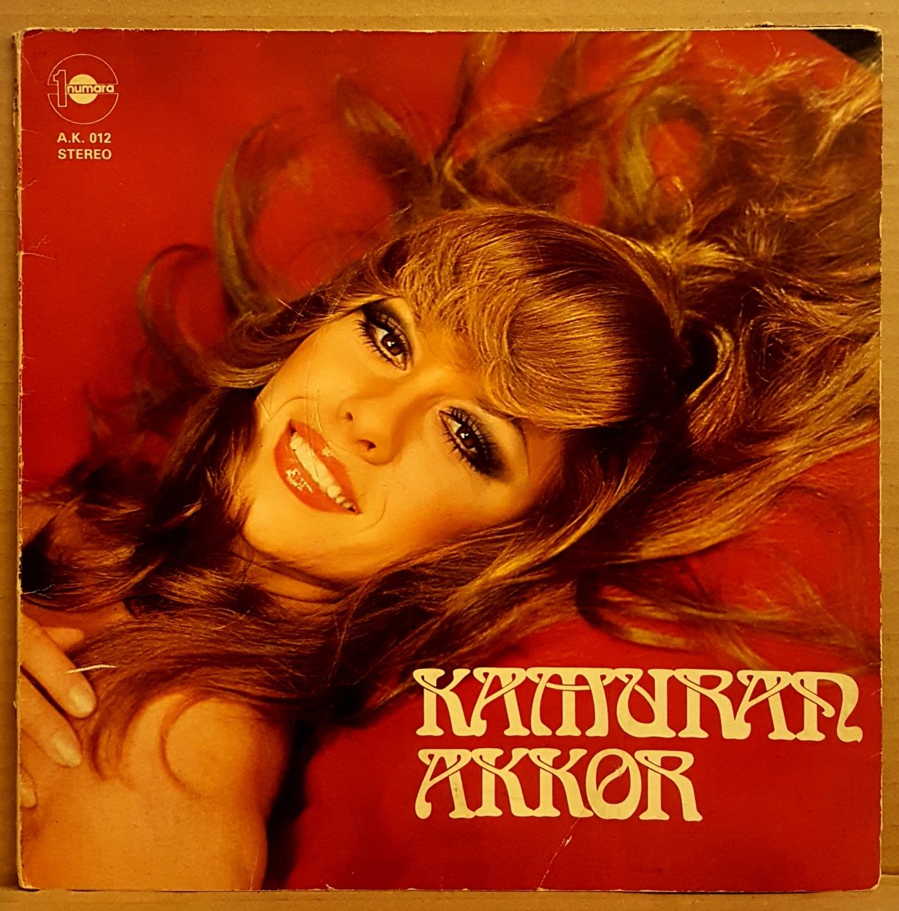 KAMURAN AKKOR - 1976 - LP AÇILIR KAPAK 1 NUMARA PLAKÇILIK AK 012 2.EL