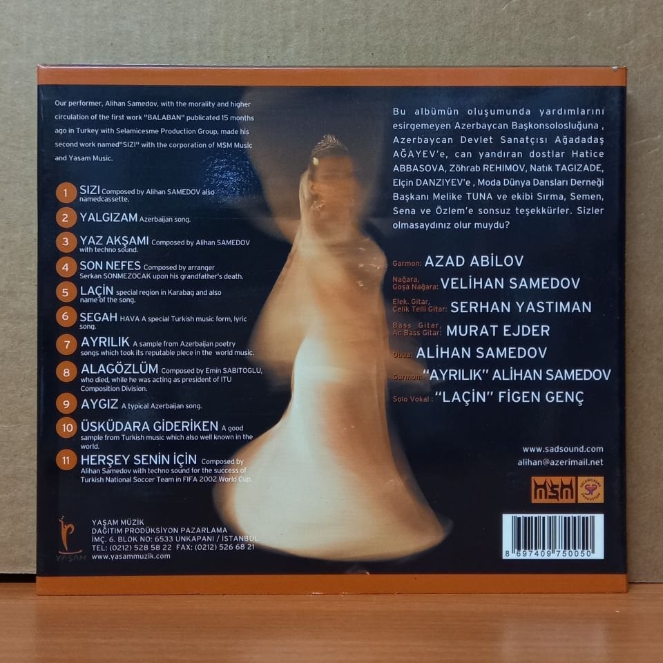 ALİHAN SAMEDOV - SIZI / BALABAN 2 - CD 2.EL